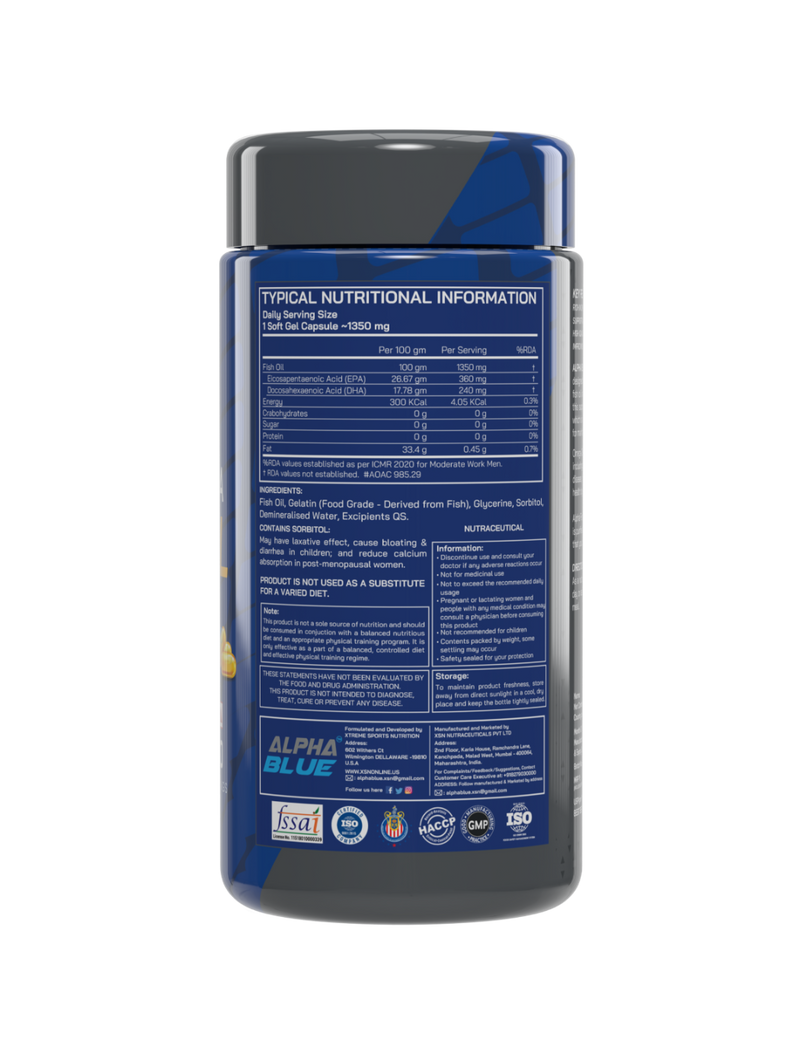Alpha Blue Fish Oil Capsules Alpha Blue