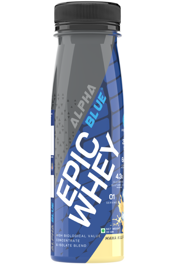 Alpha Blue Epic Whey Protein - Shake & Sip Alpha Blue