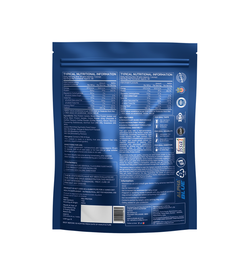 Plant Whey Protein Alpha Blue