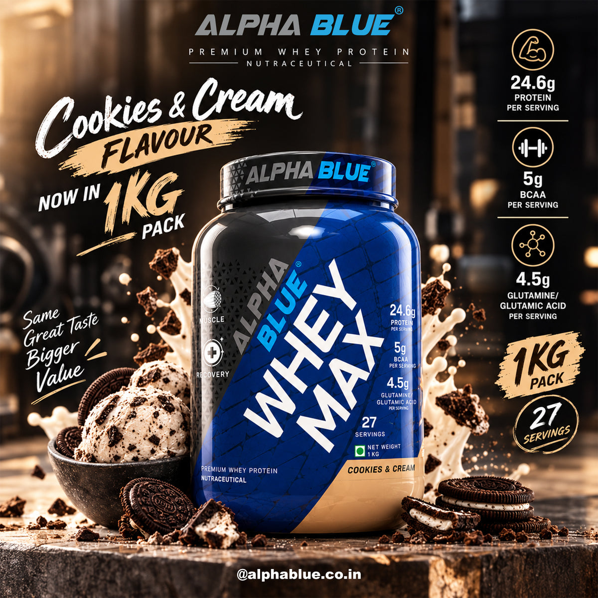 Whey Max Protein Alpha Blue