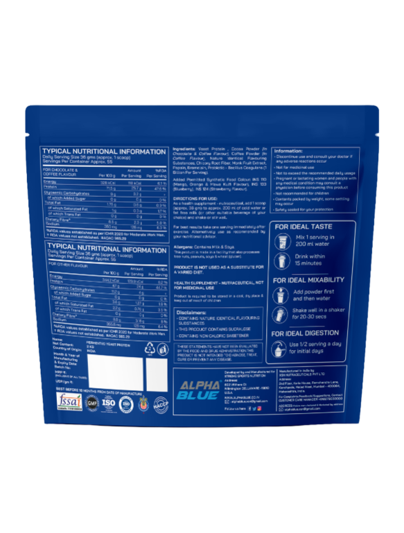 Fermented Yeast Protein Alpha Blue
